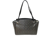 Load image into Gallery viewer, 新品同様 GOYARD ゴヤール ショルダーバッグ 2WAY ルエットPM ブラック PVC レザー シルバー金具 中古 61773