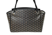 Load image into Gallery viewer, 新品同様 GOYARD ゴヤール ショルダーバッグ 2WAY ルエットPM ブラック PVC レザー シルバー金具 中古 61773