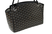 Load image into Gallery viewer, 新品同様 GOYARD ゴヤール ショルダーバッグ 2WAY ルエットPM ブラック PVC レザー シルバー金具 中古 61773