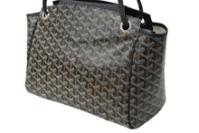 Load image into Gallery viewer, 新品同様 GOYARD ゴヤール ショルダーバッグ 2WAY ルエットPM ブラック PVC レザー シルバー金具 中古 61773