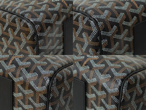 新品同様 GOYARD ゴヤール ショルダーバッグ 2WAY ルエットPM ブラック PVC レザー シルバー金具 中古 61773