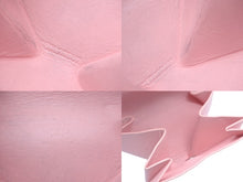 画像をギャラリービューアに読み込む, GOYARD ゴヤール コインケース 小銭入れ ヘリンボーン柄 ピンク レザー PVC シルバー金具 良品 中古 61774