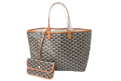 新品未使用品 GOYARD ゴヤール サン・ルイPM トートバッグ STLOUIPMLTY01CL03P ブラック ブラウン 中古 61785