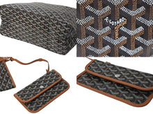 Load image into Gallery viewer, 新品未使用品 GOYARD ゴヤール サン・ルイPM トートバッグ STLOUIPMLTY01CL03P ブラック ブラウン 中古 61785