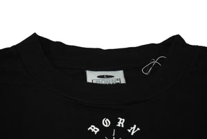 新品未使用 SAINT MICHAEL セント マイケル BORN SAINT 半袖Ｔシャツ SM-YS3-0000-C06 24SS サイズL ブラック 中古 61786
