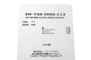 新品未使用 SAINT MICHAEL セント マイケル ソックス 靴下 ホワイト ブルー SM-YS8-0000-C13 中古 61788