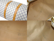 Load image into Gallery viewer, LOUIS VUITTON ルイヴィトン キーポル 50 ボストンバッグ N41430 ダミエアズールキャンバス ホワイト 良品 中古 61790