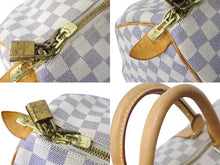 Load image into Gallery viewer, LOUIS VUITTON ルイヴィトン キーポル 50 ボストンバッグ N41430 ダミエアズールキャンバス ホワイト 良品 中古 61790
