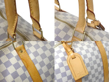 Load image into Gallery viewer, LOUIS VUITTON ルイヴィトン キーポル 50 ボストンバッグ N41430 ダミエアズールキャンバス ホワイト 良品 中古 61790