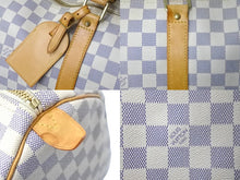 Load image into Gallery viewer, LOUIS VUITTON ルイヴィトン キーポル 50 ボストンバッグ N41430 ダミエアズールキャンバス ホワイト 良品 中古 61790