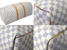 Load image into Gallery viewer, LOUIS VUITTON ルイヴィトン キーポル 50 ボストンバッグ N41430 ダミエアズールキャンバス ホワイト 良品 中古 61790