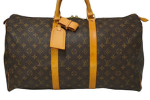 Load image into Gallery viewer, LOUIS VUITTON ルイヴィトン モノグラム キーポル50 ボストンバッグ ブラウン M41426 良品 中古 61794