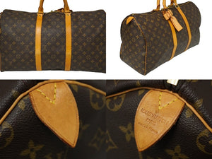 LOUIS VUITTON ルイヴィトン モノグラム キーポル50 ボストンバッグ ブラウン M41426 良品 中古 61794