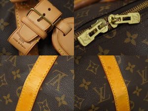 LOUIS VUITTON ルイヴィトン モノグラム キーポル50 ボストンバッグ ブラウン M41426 良品 中古 61794