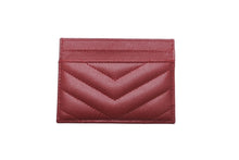 Load image into Gallery viewer, YVES SAINT LAURENT イヴサンローラン モノグラム カードケース グレインドプードル エンボスレザー GNC423291 美品 中古 61805