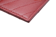 Load image into Gallery viewer, YVES SAINT LAURENT イヴサンローラン モノグラム カードケース グレインドプードル エンボスレザー GNC423291 美品 中古 61805