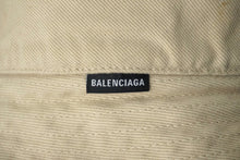 Load image into Gallery viewer, BALENCIAGA バレンシアガ ロゴ デニム バケットハット サイズM-60cm ベージュ コットン 719120 良品 中古 61807