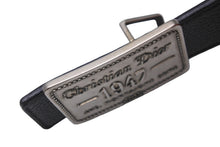 Load image into Gallery viewer, Christian Dior クリスチャンディオール リバーシブル ロゴ レザー ベルト 1947 小物 ブラック ネイビー 美品 中古 61809