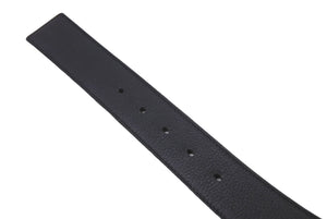 Christian Dior クリスチャンディオール リバーシブル ロゴ レザー ベルト 1947 小物 ブラック ネイビー 美品 中古 61809