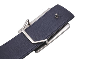 Christian Dior クリスチャンディオール リバーシブル ロゴ レザー ベルト 1947 小物 ブラック ネイビー 美品 中古 61809