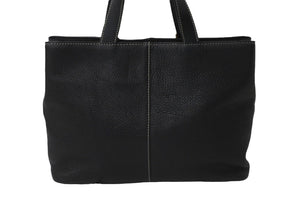 BURBERRY バーバリー ハンドバッグ ゴールドプレート ノバチェック ホースマーク ジャガード織り レザー ブラック 美品 中古 61815