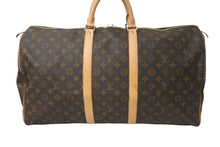 画像をギャラリービューアに読み込む, 極美品 LOUIS VUITTON ルイヴィトン ボストンバッグ キーポル55 M41424 モノグラム ブラウン PVC レザー 中古 61818