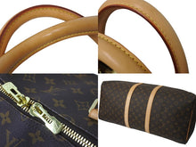 画像をギャラリービューアに読み込む, 極美品 LOUIS VUITTON ルイヴィトン ボストンバッグ キーポル55 M41424 モノグラム ブラウン PVC レザー 中古 61818