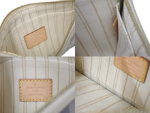 Load image into Gallery viewer, LOUIS VUITTON ルイヴィトン ネヴァーフル 付属ポーチ ポーチ ダミエアズール ホワイト ゴールド金具 美品 中古 61821