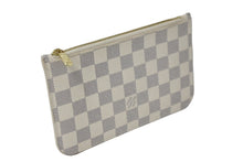 Load image into Gallery viewer, LOUIS VUITTON ルイヴィトン ネヴァーフル 付属ポーチ ポーチ ダミエアズール ホワイト ゴールド金具 美品 中古 61821