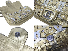 Load image into Gallery viewer, CHANEL シャネル ココマークパッチワーク CCチェーンショルダーバッグ ゴールド シルバー金具 12番台 総柄 美品 中古 61824