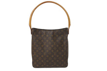 Load image into Gallery viewer, LOUIS VUITTON ルイヴィトン ハンドバッグ ルーピングGM モノグラムキャンバス M51145 ブラウン 美品 中古 61825