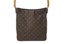 Load image into Gallery viewer, LOUIS VUITTON ルイヴィトン ハンドバッグ ルーピングGM モノグラムキャンバス M51145 ブラウン 美品 中古 61825
