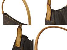 Load image into Gallery viewer, LOUIS VUITTON ルイヴィトン ハンドバッグ ルーピングGM モノグラムキャンバス M51145 ブラウン 美品 中古 61825