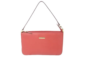 BURBERRY バーバリー ショルダーバッグ ノバチェック柄 ブランドロゴ レザー レッド ゴールド金具 美品 中古 61831 