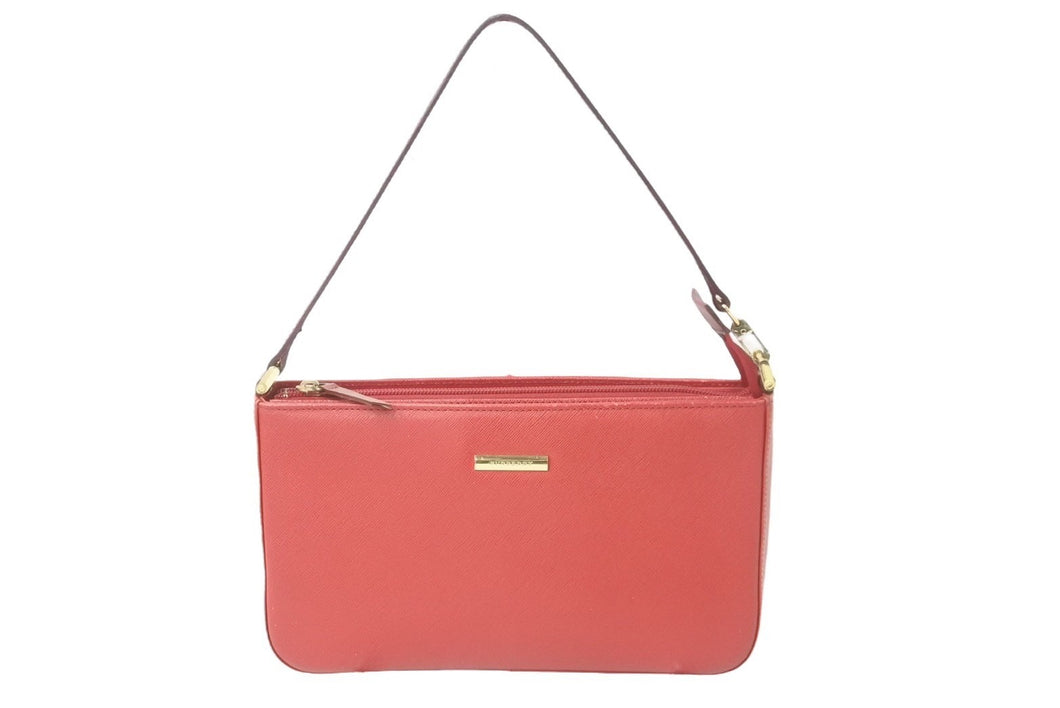 BURBERRY バーバリー ショルダーバッグ ノバチェック柄 ブランドロゴ レザー レッド ゴールド金具 美品 中古 61831 