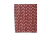 Load image into Gallery viewer, GOYARD ゴヤール カスティリオーネカバー 手帳カバー アジェンダー ヘリンボーン柄 Tイニシャル入り PVC レッド 良品 中古 61836