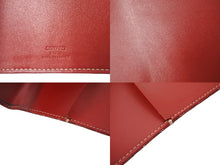 Load image into Gallery viewer, GOYARD ゴヤール カスティリオーネカバー 手帳カバー アジェンダー ヘリンボーン柄 Tイニシャル入り PVC レッド 良品 中古 61836