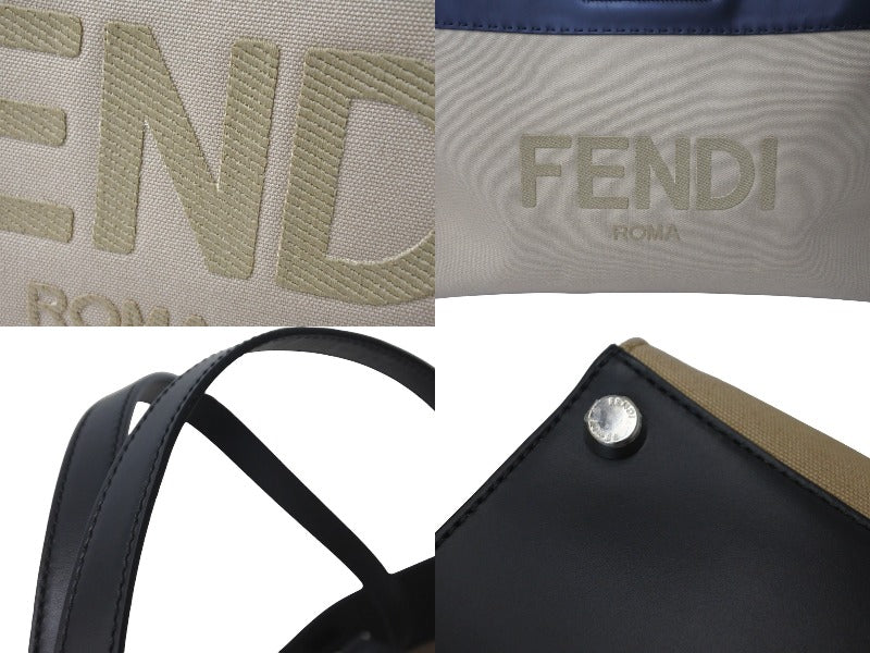FENDI フェンディ トートバッグ 2WAY バイカラー キャンバス