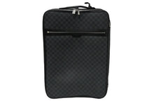 Load image into Gallery viewer, LOUIS VUITTON ルイヴィトン ぺガス65 スーツケース ダミエ・グラフィット ブラック N23301 シルバー金具 良品 中古 61842