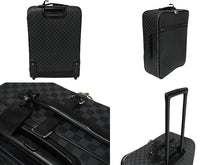 Load image into Gallery viewer, LOUIS VUITTON ルイヴィトン ぺガス65 スーツケース ダミエ・グラフィット ブラック N23301 シルバー金具 良品 中古 61842