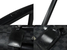 Load image into Gallery viewer, LOUIS VUITTON ルイヴィトン ぺガス65 スーツケース ダミエ・グラフィット ブラック N23301 シルバー金具 良品 中古 61842