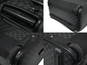 LOUIS VUITTON ルイヴィトン ぺガス65 スーツケース ダミエ・グラフィット ブラック N23301 シルバー金具 良品 中古 61842