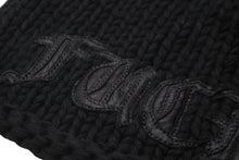 Load image into Gallery viewer, 極美品 CHROME HEARTS クロムハーツ FUCK YOU ビーニー ニットキャップ クロスボール パッチ カシミヤ ブラック 中古 61846
