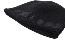 Load image into Gallery viewer, 極美品 CHROME HEARTS クロムハーツ FUCK YOU ビーニー ニットキャップ クロスボール パッチ カシミヤ ブラック 中古 61846
