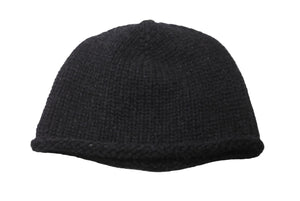 極美品 CHROME HEARTS クロムハーツ ビーニー ニットキャップ カシミヤ フレアボタン フレアパッチ ブラック 中古 61847