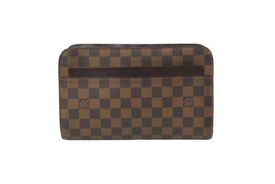 LOUIS VUITTON ルイヴィトン ダミエ サンルイ クラッチバッグ ポーチ ダミエキャンバス N51993 ゴールド金具 美品 中古 61849