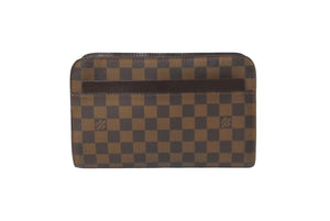 LOUIS VUITTON ルイヴィトン ダミエ サンルイ クラッチバッグ ポーチ ダミエキャンバス N51993 ゴールド金具 美品 中古 61849