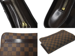 LOUIS VUITTON ルイヴィトン ダミエ サンルイ クラッチバッグ ポーチ ダミエキャンバス N51993 ゴールド金具 美品 中古 61849