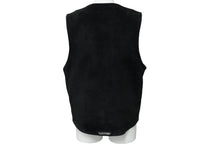 Load image into Gallery viewer, CHROME HEARTS クロムハーツ 8Bクロスボタン スエード ベスト サイズS 牛革 シルバー925 ブラック 2216-304-0555 美品 中古 61852