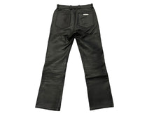 Load image into Gallery viewer, CHROME HEARTS クロムハーツ クロスボールボタン フレアニー レザーパンツ サイズ31 シルバー925 レザー ブラック 美品 中古 61854